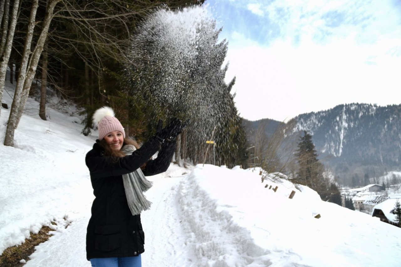 Schneewurf
