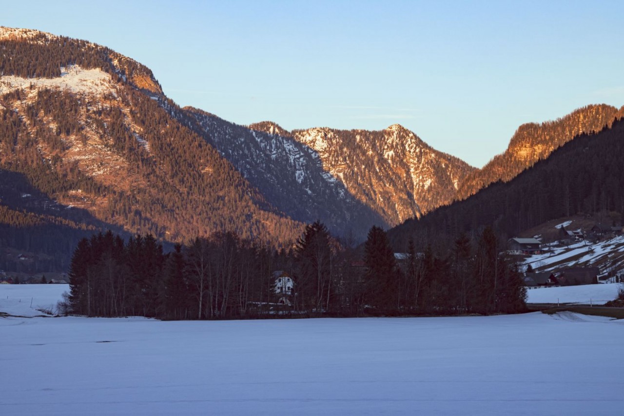 Berge im Abendlicht